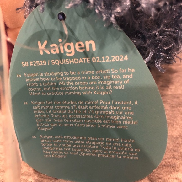 🤡 Squishmallows FTM Kaigen The HTF Multicolor Clown Kellytoy Plush 8” BNWT - Picture 6 of 6